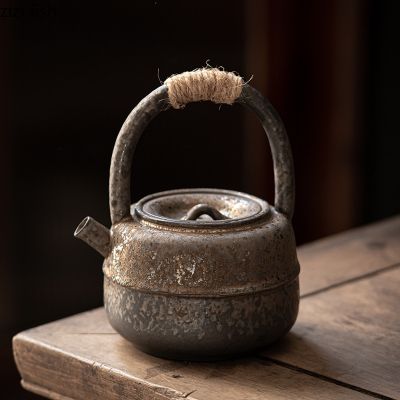 ชุดถ้วยชงชาเครื่องชากาชงชาเซรามิกกาน้ำชากาน้ำชาเครื่องหินกาต้มน้ำ450มล. ชุดที่กาน้ำชาอุปกรณ์เสริมในการทำชาคำนวณ2023