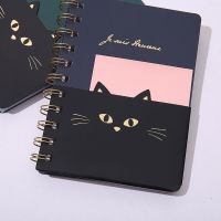 Waterproof A5 A6 Notebook Cartoon Spiral Notepad Hidden Pocket Wide Lined Pages for Student Teacher School Office Adult Note Books Pads