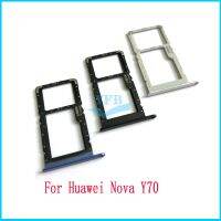 For Huawei Nova Y70 MGA LX9 MGA LX9N Sim Card Tray Slot Holder Adapter Socket Replacement Part For Huawei Nova Y70 Plus