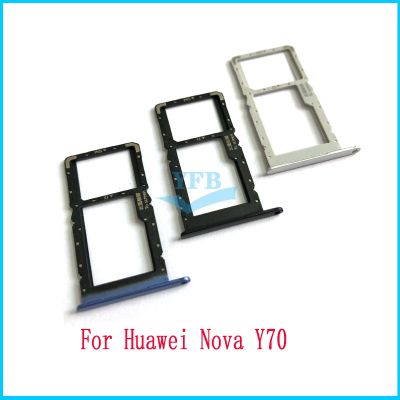 For Huawei Nova Y70 MGA LX9 MGA LX9N Sim Card Tray Slot Holder Adapter Socket Replacement Part For Huawei Nova Y70 Plus