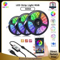 {ItalyNest shop}หลอดไฟ LED 5050แถบไฟ LED RGB (5ม.) ไฟเปลี่ยนสี USB เทปแอลอีดีกันน้ำสำหรับห้องเล่นเกม