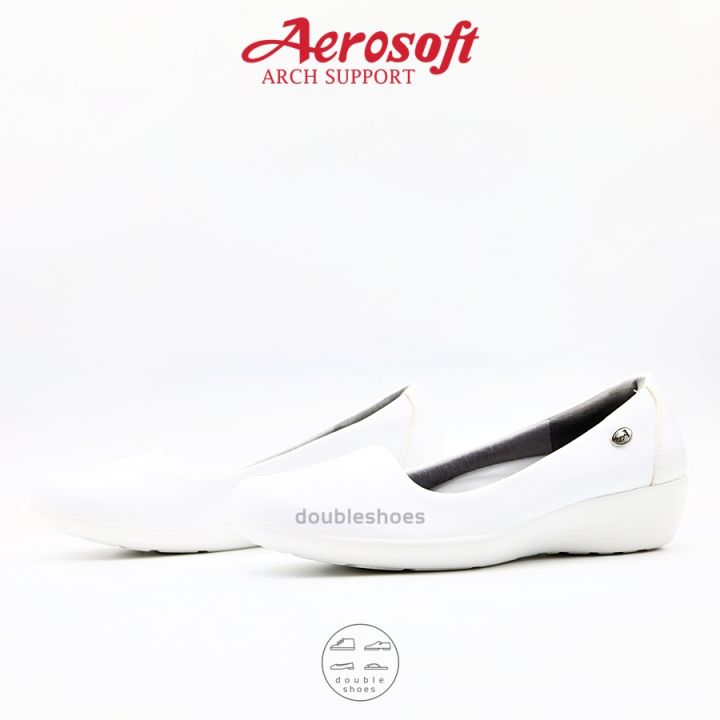 aerosoft-รองเท้าพยาบาล-รองเท้าหนัง-รุ่น-cw3133-สีขาว-สีดำ