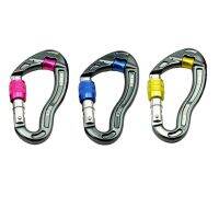 [HOT JJOZZZCXQDOU 575] NERIES Carabiner D รูปร่างมืออาชีพที่มีสีสันหนักความปลอดภัยหัวเข็มขัดปีนหน้าผาภูเขาเชือก Carabiners สีฟ้า