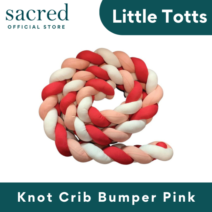 Little Totts Knot Crib Bumper Protects baby from bumps and bruises