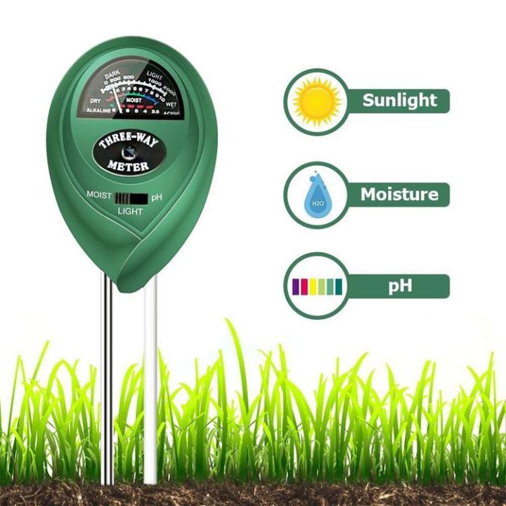ของแท้-เครื่องวัด-ph-moisture-light-ดิน-qt-95-เครื่องวัดพีเอช-อุณหภูมิ-ความชื้น-วัดค่าดิน-soil-meter