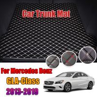 แผ่นซับ Benz ด้านหลังรถ Alas Bagasi Mobil พรมหนังไลเนอร์กระบะ C117สำหรับเมอร์เซเดสเบนซ์ CLA ชั้น2013-2019แผ่นรองกระโปรงหลังรถท้ายรถ