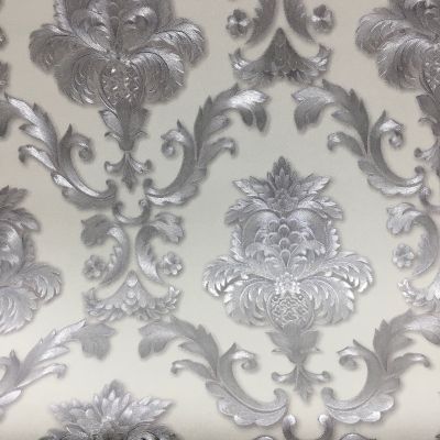 【CW】 and Damask Pattern Vinyl Wallpaper Room Wall Paper Bedroom Roll