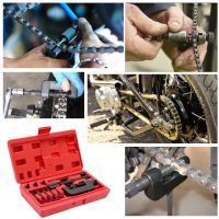 【Hot demand】 13 PCS Motorcycle Bike Chain Breaker Splitter Link Riveter Bikes Riveting Tool Set Cycling Accessories