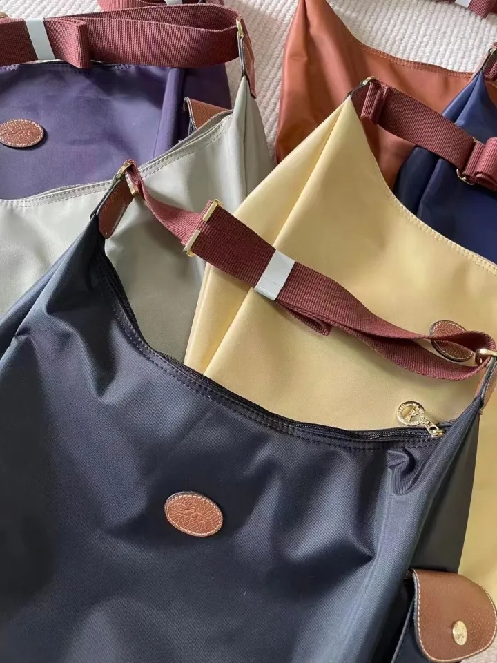 100% original longchamp le pliage messenger bag hobo bag waterproof nylon  messenger bag shopping bag shoulder bag Casual women bag Navy blue color
