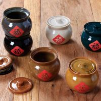 [COD] Oil-splashed chili oil-filled jars resistant to high temperature meat lard tank large-capacity old-fashioned soil ceramic oil home light luxury