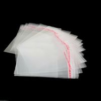 200pcs No Hole Clear Transparented Resealable 6x8cm Self Adhesive Plastic Packaging OPP BOPP/Poly/Cellophone Jewelry Gift Bag