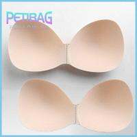 PETIBAG 2 Pairs มองไม่เห็นได้เลย เครื่องประดับชุดชั้นในสตรี ถอดออกได้ การออกแบบที่เหมาะกับร่างกาย ฟองน้ำเสริมฟองน้ำ แผ่นใส่บิกินี่ โฟมฟองน้ำชุดว่ายน้ำ ดันขึ้น