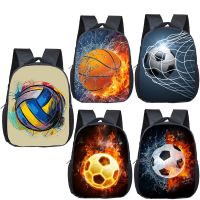 Cool basketball / footbally print backpack for 2-4 years old kids children school bags 12 inch mini toddler bag kindergarten bag