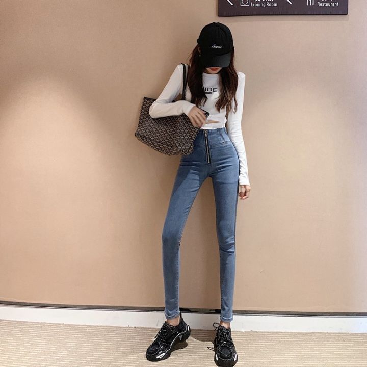 womens-korean-high-waist-jeans-stretch-long-ulzzang-denim-pants