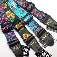 ‘【；】 Guitar Printed Strap PP Polyester Guitar Belt National Flower Sunflower Guitarra Strap Musical Instrument Accessories