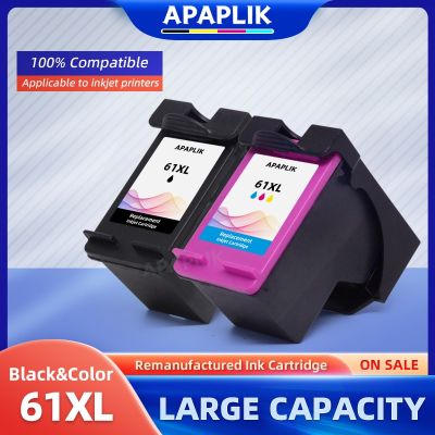 APAPLIK Compatible Ink Cartridge For HP 61XL For Hp61 For Hp 61 Envy 4500 4502 5530 Deskjet 1050 2050 3050 3054 3000 1000 1050