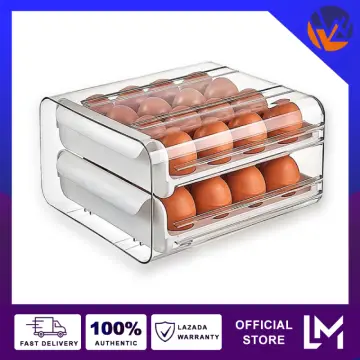 Refrigerator Egg Drawer Kitchen Egg Storage Box Container Food Rack Shelf  Drawer