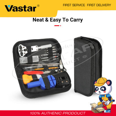 Vastar 147 PCS อุปกรณ์ซ่อมนาฬิกา Professional แถบอุปกรณ์สปริงชุดสายนาฬิกาข้อมือหมุดเชื่อมสายชุดเครื่องมือพกพา