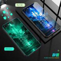 ส่องสว่างกรณีโทรศัพท์แก้วสำหรับ OPPO A83 / A1 กระจก + Soft TPU กรอบเคสกันกระแทกติดตั้งกรณีปกหลังเชลล์