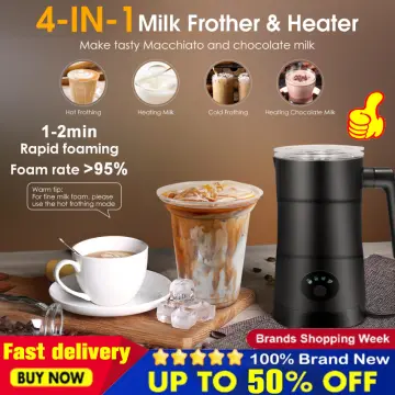 Multifunction Electric Milk Frother Milk Steamer Creamer Milk Heater with  New Foam Density for Latte Cappuccino Hot Chocolate