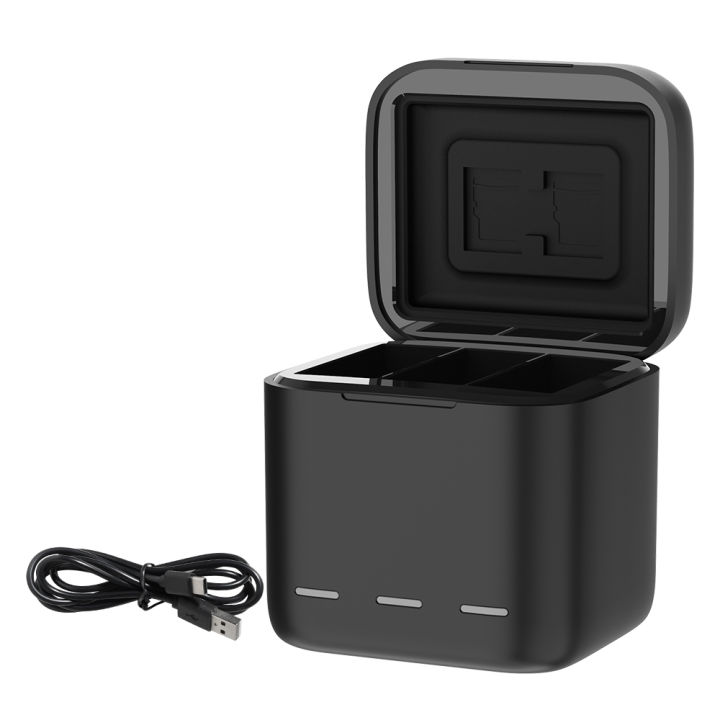 telesin-battery-charging-box-for-hero-10-hero-9-gp-bcg-901-gopro-hero10-hero9-แท่นชาร์ต-3-ก้อนพร้อมช่องใส่เมมโมรี่การ์ด