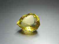 เลมอนควอตซ์ (Lemon Quartz) "อัญมณีแห่งโชค" รูปทรงหยดน้ำ น้ำหนัก 31.06 ct ขนาด 20.6x12.1x22.3 mm พลอยแท้ 100% ราคาดี