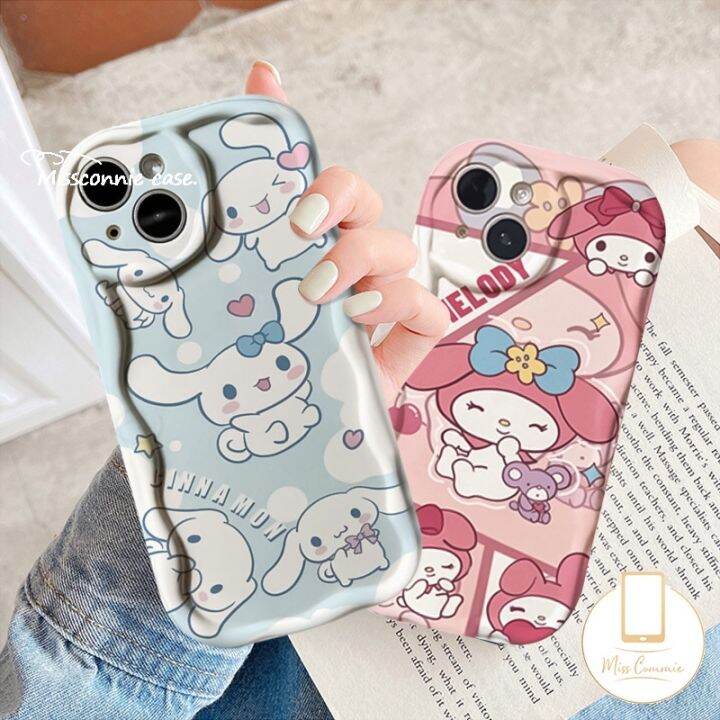 เคสโทรศัพท์มือถือ-tpu-นิ่ม-ขอบโค้ง-ลายการ์ตูนเฮลโลคิตตี้-เมโลดี้-ซินนาม่อนน่ารัก-สําหรับ-iphone-13-14-12-7-8-6s-6-xr-x-7plus-xs-2020-8plus