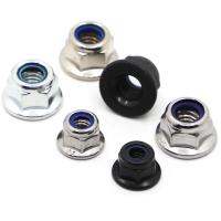 【CW】 M4 M5 M12 Carbon Flange Insert Lock locking Nylock Locknut