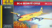 พลาสติก โมเดล ประกอบ  heller สเกล 1/72 DC-6 Securité Civile