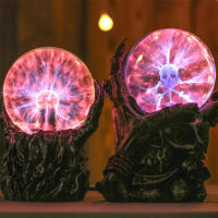 Creative Skull Ghost Hand Magic Plasma Crystal Ball Touch Lamp LED Night Light Room Decoration Creative Birthday Christmas Gifts