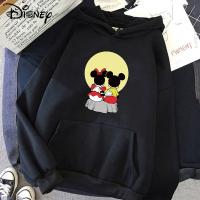 DisneyS Mickey Mouse Mechanical Mickey Hooded Sweatshirt Unisex Fashion Brand Long-Sleeved Top Couple Sweatshirts Female Cloth Size Xxs-4Xl