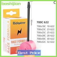 Bashijian 1ชิ้นขนาด45มม. 65มม. 85มม. น้ำหนักเบายางในจักรยาน700c X 18-32c จักรยานในท่อถนนวาล์วฝรั่งเศสสำหรับจักรยานเสือหมอบจักรยานในท่อ