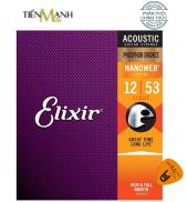 Elixir 16052 - Dây Đàn Acoustic Guitar Cỡ 12Phosphor Bronze Strings Light