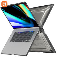 สำหรับ MacBook Pro 16 (2021/2023) 16.2นิ้ว A2485 A2780เคสพีซีแล็ปท็อปแฟชั่น + TPU ฝาครอบป้องกันการตกแบบ2 In 1มีขาตั้งในตัวขาตั้ง2BHD แข็งป้องกันการเกิดลายนิ้วมือ