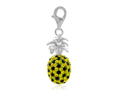 GM Crystal Fashion Fruit collection Silver 925 Charm pendant jewellry Pineapple 23mm