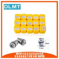 ER11 collet chuck set 7pcs 13pcs 15pcs ER11 1mm-7mm Spring collet สําหรับศูนย์เครื่องจักรกลซีเอ็นซีเครื่องแกะสลักเครื่องกลึง Mill เครื่องมือ