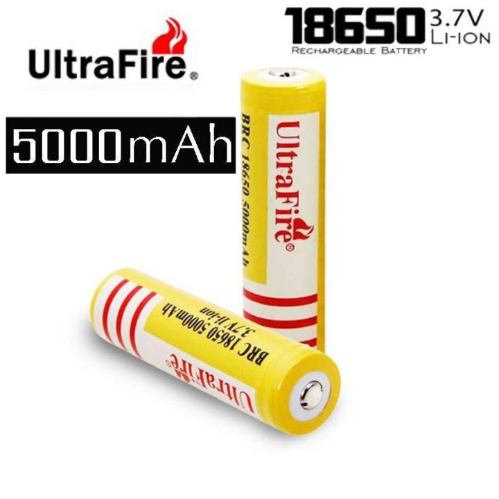 ultrafire-18650-lithium-ถ่านชาร์จ-18650-3-7v-5000-mah-ใส่พัดลม-powerbank-พัดลมมือถือ