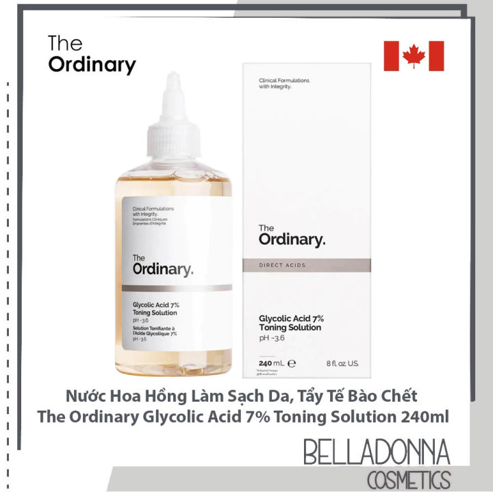 Nước Hoa Hồng Làm Sạch Da Tẩy Tế Bào Chết The Ordinary Glycolic Acid 7