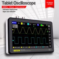 1013D FNIRSI แบนด์วิดท์100M 1gsa/s Oscilloscope หน้าจอ7-จอแอลซีดีที่มีการตอบสนองสูง2ช่องแท็บเล็ตสโคปแบบพกพาออสซิลโลสโคปแบบดิจิตอลความละเอียด800X480หน้าจอสัมผัส + การทำงานด้วยท่าทางมัลติฟังก์ชั่นออสซิลโลสโคป