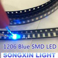 【❂Hot On Sale❂】 gai7077036036 1000ชิ้น1206สีฟ้าไฟแอลอีดีสว่างมาก Led แบบ Smd 3.2*1.6*0.8มิลลิเมตร460-470nm แสง-ไดโอดเปล่งแสง Smd 1206 Led สีฟ้า