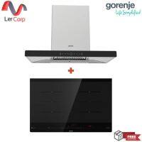 (Gorenje) เครื่องดูดควัน ทรงพลังแต่ไร้ซึ่งเสียงรบกวน รุ่น PWHT94XGB + เตาอินดักชั่น 4 Zones รุ่น IS846BG