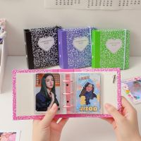 IFFVGX Cute A8 Kpop Photocard Binder Holder Collect Book Idol Photo Album with 10pcs 3 Inch Inner Pages Mini Pictures Album
