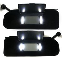 Car Front Sunvisor Sun Visors with Mirrors &amp; LED Lights for C5 1997-2004 10442033 10442034