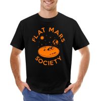 Flat Mars Society T-Shirt T-Shirts Man Oversized T Shirts Tops Men T Shirt