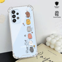 เคสใสน้องแมว เคสแก๊งแมว รุ่น Samsung A ซัมซุง แก๊งแมวเหมียว เคสมือถือ