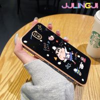 Jlingji เคสปลอกสำหรับ Samsung J7โปร J7 2018 J7 2017แฟชั่นโชคดีแบบซิลิโคนชุบด้านข้างดีไซน์ใหม่เคสป้องกันกล่องกันกระแทกกล้องฝาปิดเลนส์เต็มรูปแบบ