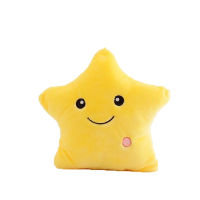 Pink Purple Star Moon Luminous Pillow Glow In Dark Stuffed Cartoon Soft Plush Cushion Kids Birthday Halloween Christmas Gifts