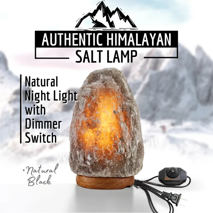 Black Himalayan Salt Lamp Imported from Pakistan 23kg 100 Authentic