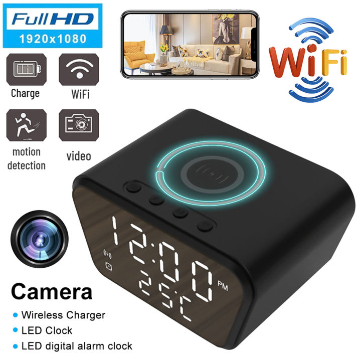 zp-1080p-full-hd-wifi-กล้องจิ๋วการตรวจจับการเคลื่อนไหวมองเห็นกลางคืนกล้องนาฬิกาที่บันทึกชาร์จไร้สายกล้องนาฬิกานาฬิกาปลุก