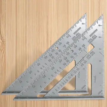 7 Inch Aluminum Alloy Speed Square Rafter Triangle Ruler Woodworking  Carpenters Marking Measuring Tool - China Gauge, Triangle Ruler